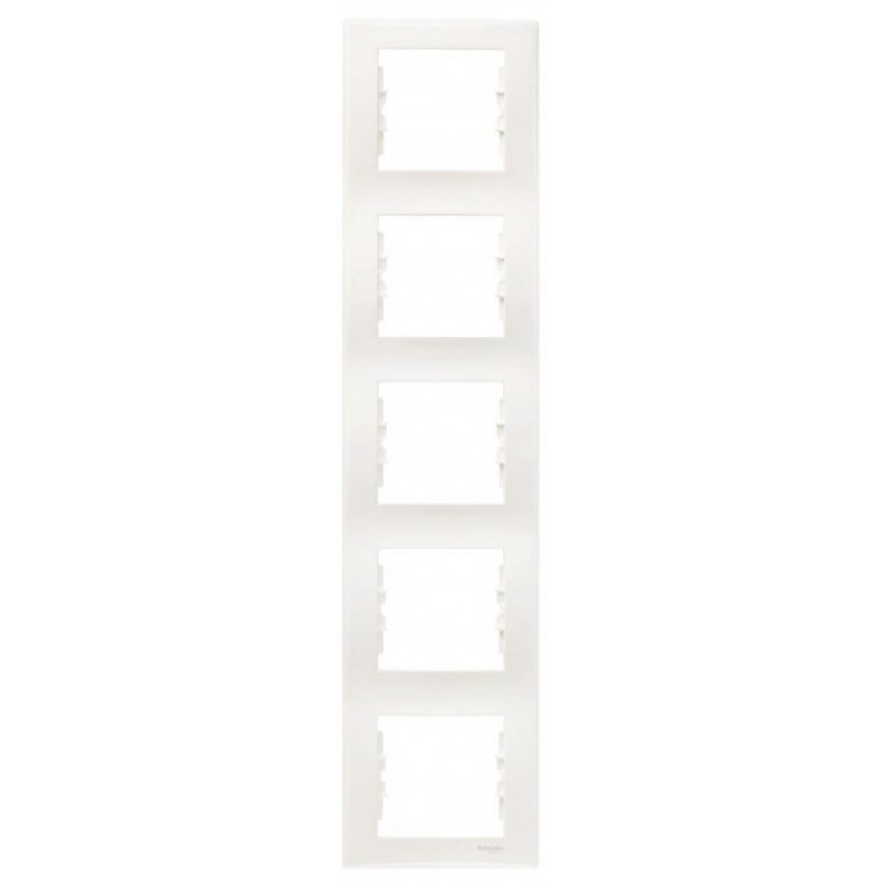 Schneider Electric SEDNA Ramka 5-krotna, pionowa, kremowa KOD SDN5801523