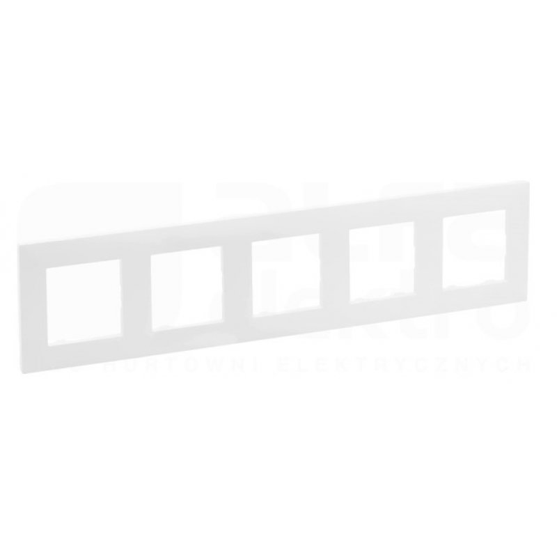 Legrand Niloe Step Ramka 5-krotna, montaż pionowy i poziomy, biała Kod 863195