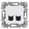 LEGRAND NILOE Gniazdo RJ45, podwójne, kat. 6, białe KOD 764574