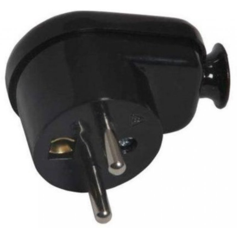 Abex Wtyczka kątowa rozbieralna, Uni-Schuko, 2p+Z Schuko, 16A, czarny KOD WT-16U CZARNY