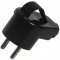 Abex Wtyczka kątowa rozbieralna Uni-Schuko, 2p+Z Schuko, 16A, z uchem, czarny KOD WT-16UZ CZARNY