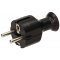 Abex Wtyczka prosta rozbieralna Uni-Schuko, 2p+Z Schuko, 16A, 250V, czarna KOD WT-40 CZARNY