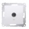 KONTAKT SIMON Simon 54 Gniazdo antenowe TV pojedyncze, srebrny mat Kod DAK1.01/43