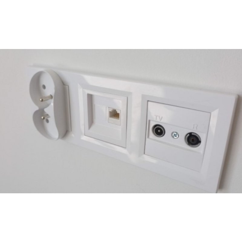 Schneider Electric ASFORA Gniazdo RTV-SAT końcowe 1dB, białe KOD EPH3500121 