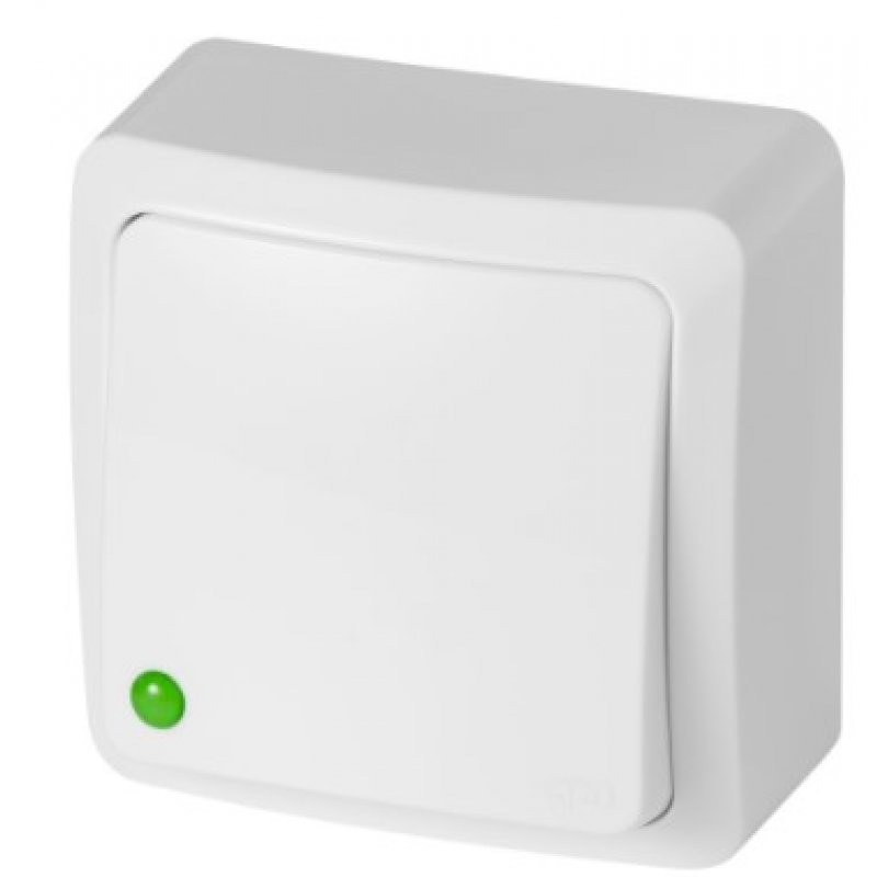 Elektro-Plast BERG Łącznik jednobiegunowy n/t, biały Kod 3710-00