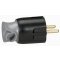 Legrand HELMO Wtyczka 2P+Z, obrotowa, czarna KOD 50173