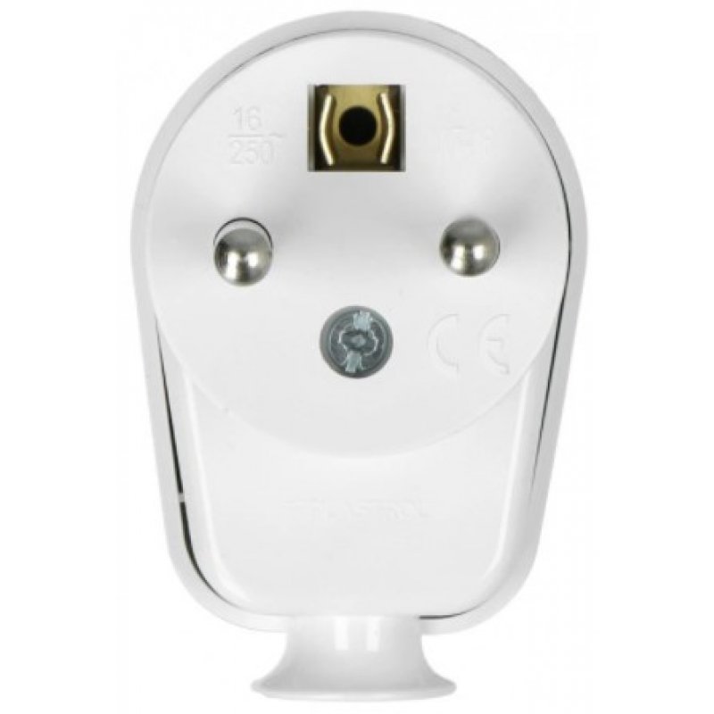 Opal Wtyczka kątowa rozbieralna, 2p+Z, 16A, biały KOD WT-16 BIAŁY 