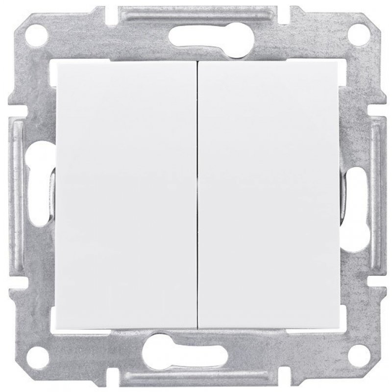 Schneider Electric Sedna Łącznik świecznikowy, z zacisk.bezśrub., bez ramki, BIAŁY KOD SDN0300121