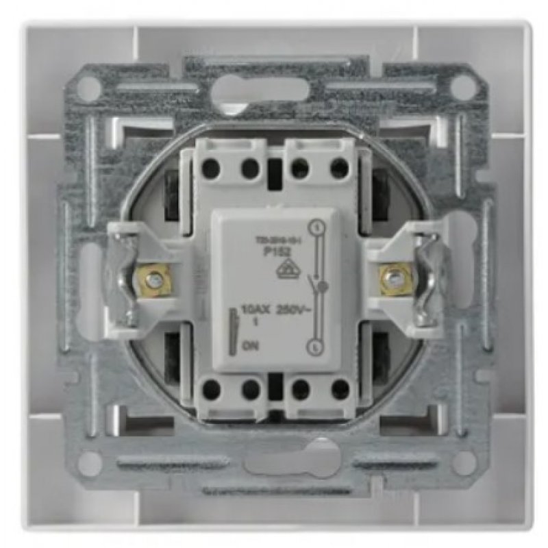 Schneider Electric ASFORA, Łącznik 1-biegunowy, z podświetleniem, zaciski śrubowe, biały Kod EPH1400321 