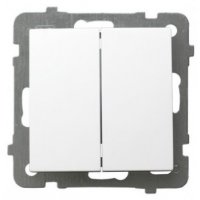 OSPEL As Łącznik schodowy podwójny, 10AX, biały KOD ŁP-10G/M/00