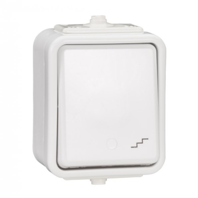 Schneider Electric Cedar Łącznik schodowy n/10 A at 250 V AC BIAŁY, KOD WNT600C01