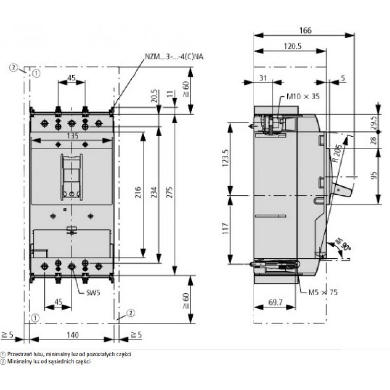 EATON LN3-400-I  Rozłącznik izolacyjny, 3b, 300A, wielkość konstrukcyjna 3 KOD 112008 