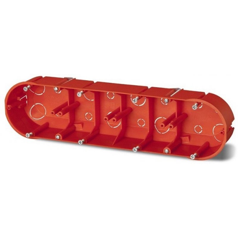 ELEKTRO-PLAST Puszka p/t PK-4x60, karton-gips KOD 0235-00 POMARAŃCZ.