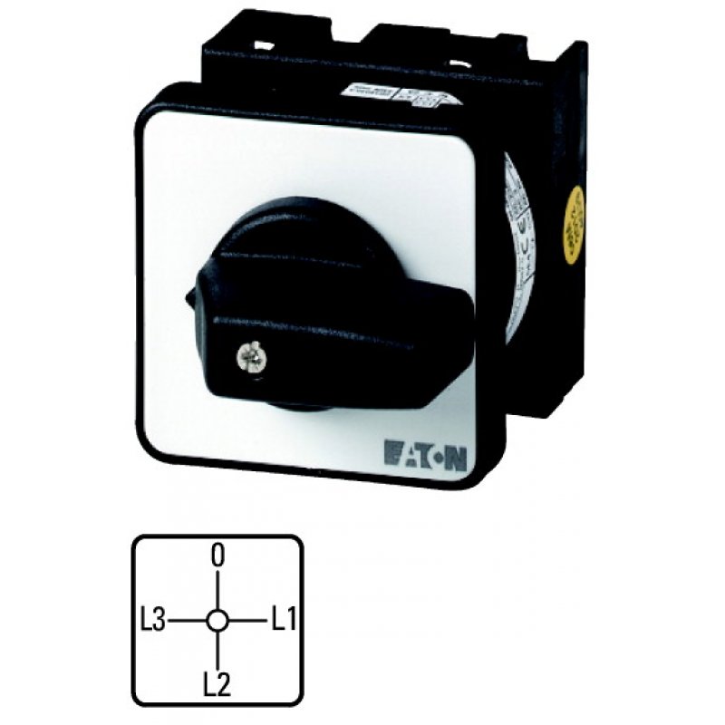 EATON, T0-3-8048/E, Przełącznik amperomierza,3 przekładników prądowych, 48x48mm, KOD: 034116