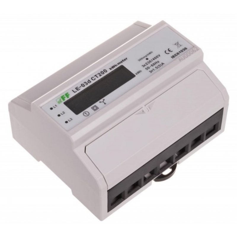 F&F Licznik zużycia energii LE-03d CT200 KOD LE03D-CT200 