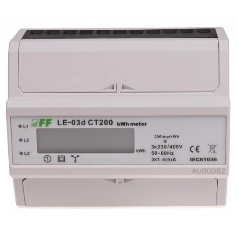 F&F Licznik zużycia energii LE-03d CT200 KOD LE03D-CT200