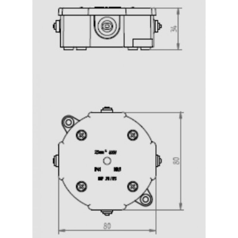 Elektro Plast Puszka hermetyczna IP41 KOD 0211-00 