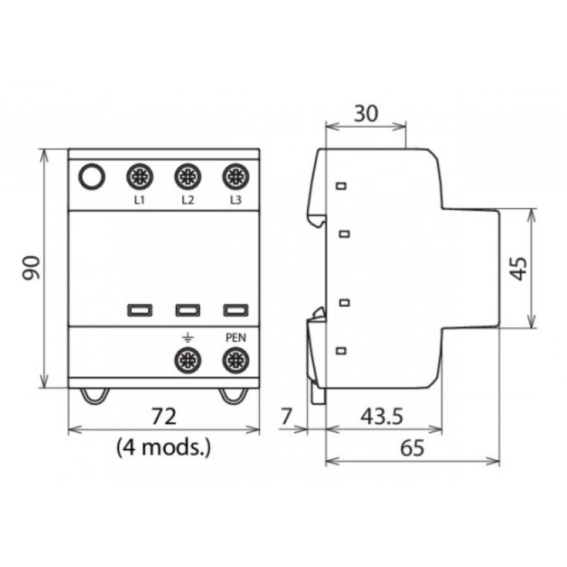 DEHN DEHNshield Ogranicznik przepięć DSH TNS 255 KOD 941300 