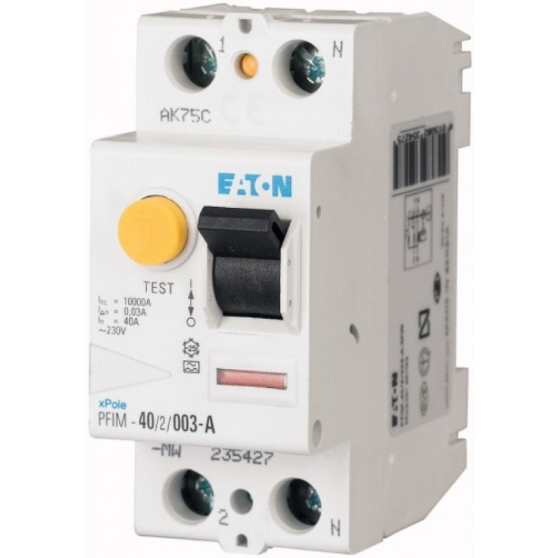 EATON PFIM-40/2/003-G-MW Wyłącznik różnicowoprądowy Typu G 2-biegunowy, 3kA KOD 235451