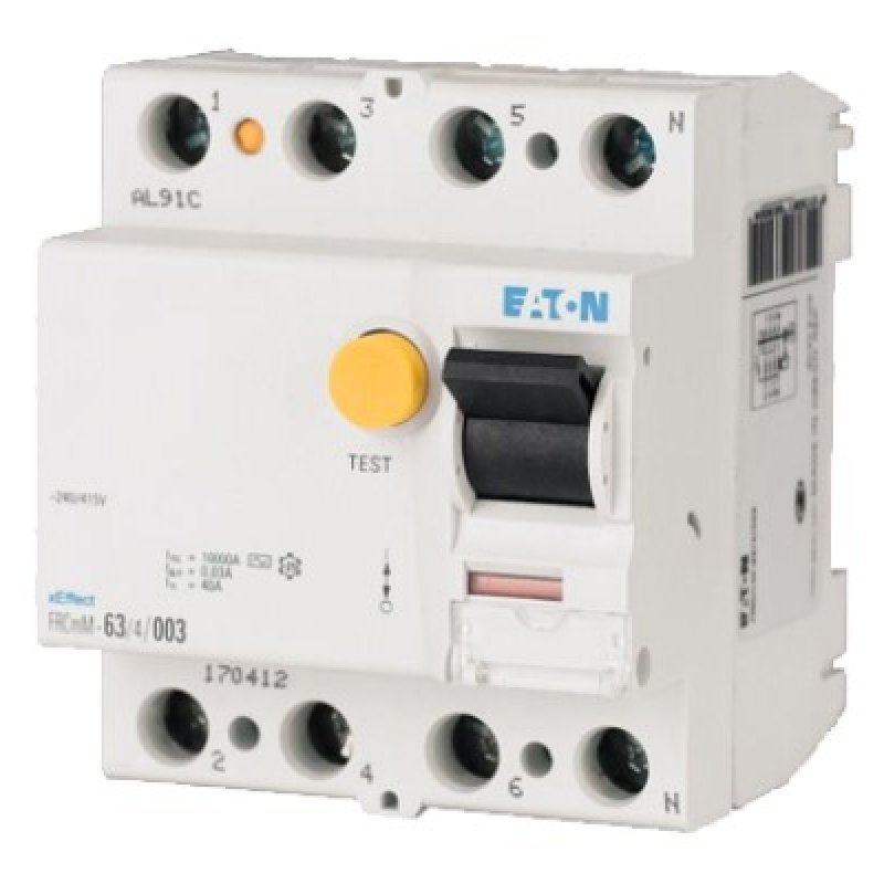 EATON FRCMM-63/4/01-U Wyłącznik różnicowoprądowy Typu U, 4 -biegunowy, 5kA KOD 170461