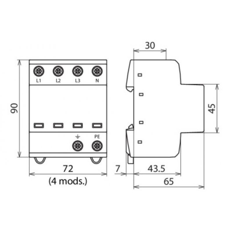DEHN DEHNshield Ogranicznik przepięć DSH TNS 255 KOD 941400
