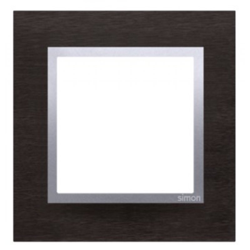 KONTAKT SIMON Simon 54 NATURE  Ramka 1-krotna metalowa, inox yin KOD DRN1/78