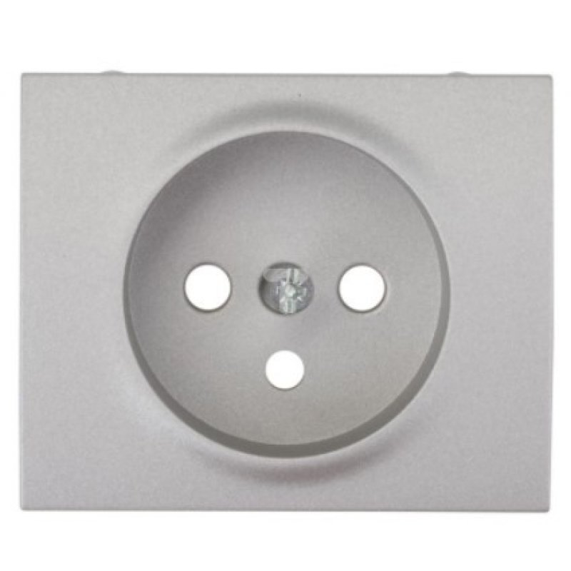 Legrand Sistena Life Plakietka gniazda pojedynczego 2P+Z, Metalic KOD 771327