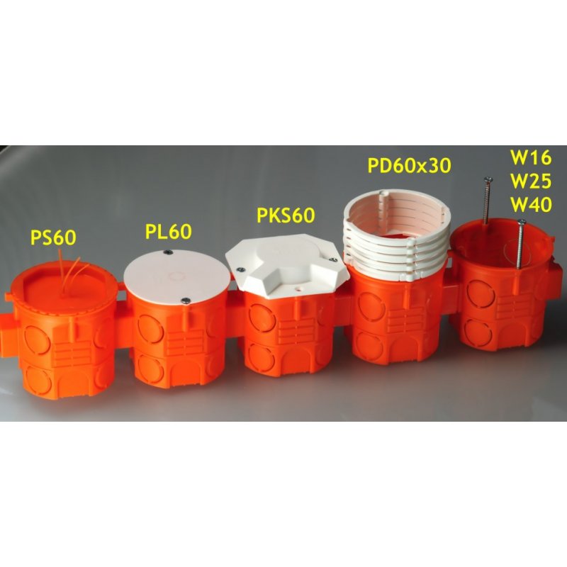 SIMET S60DF Puszka podtynkowa 60mm, głęboka, szeregowa KOD 33057008 