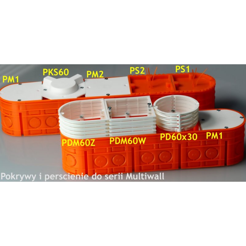 SIMET Multiwall M3x60F Puszka podtynkowa 3 x 60 mm, głęboka KOD 33167008 