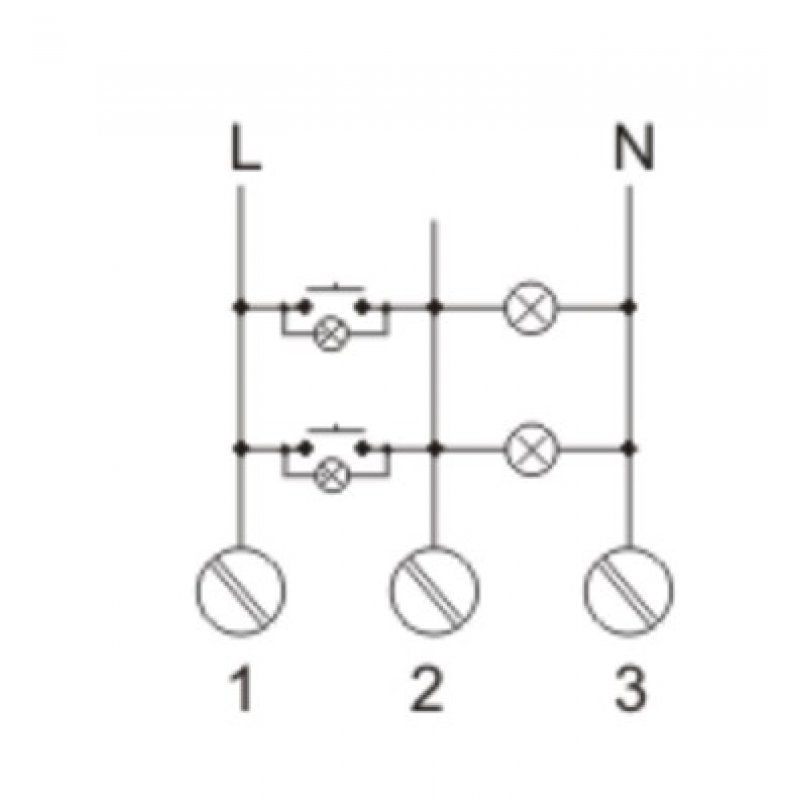 F&F ASO-201 Automat schodowy, zaciski śrubowe Kod ASO-201 