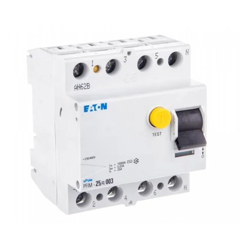 EATON PFIM-25/4/003-MW, Wyłącznik różnicowoprądowy typ AC (4bieg.) KOD: 235406