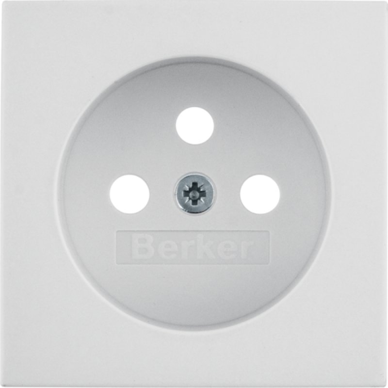 BERKER, B.Kwadrat, Płytka czołowa do gniazda z uz., KREMOWA Kod: 3963808992