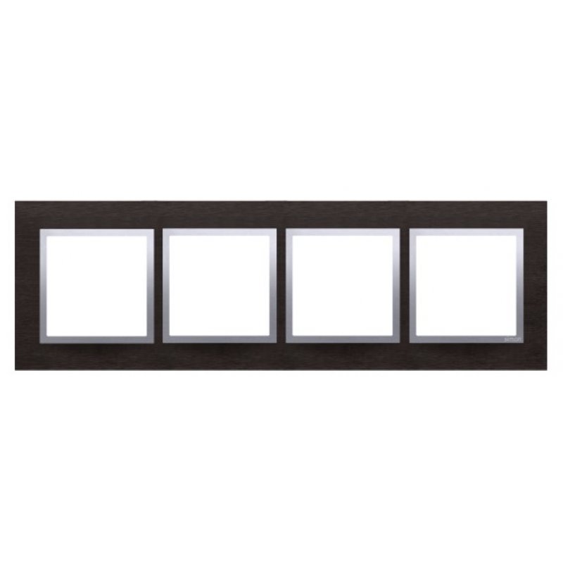 KONTAKT SIMON Simon 54 NATURE  Ramka 4-krotna metalowa, inox yin KOD DRN4/78