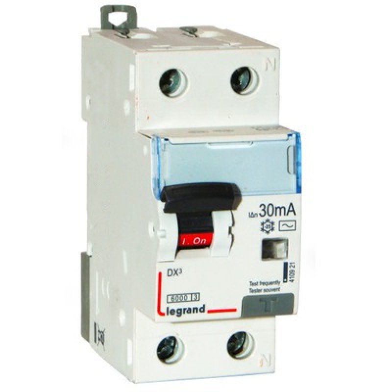LEGRAND DX3 Wyłącznik różnicowo-nadprądowy typu AC, P 312 2P B, 20A, 2-biegunowy, 30mA KOD 410922