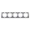 KONTAKT SIMON Basic Neos Ramka 5-krotna, uniwersalna, stal inox KOD BMRC5/21