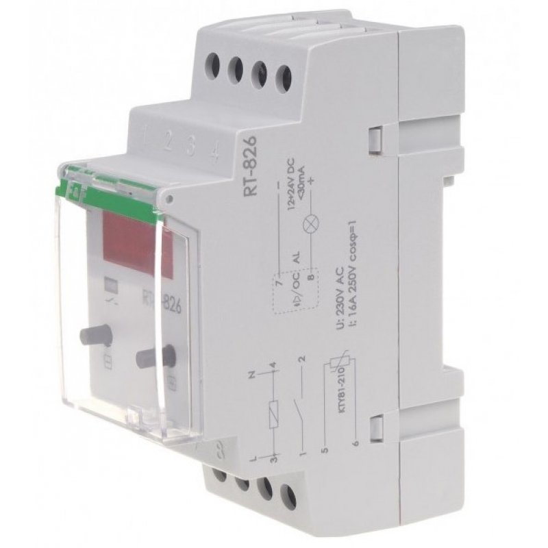 F&F RT-826 Cyfrowy regulator temperatury, zakres temp.  -25÷130ºC Kod RT-826 