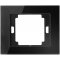 Onnline Omega, Ramka pojedyncza szklana, CZARNA Kod: 9002811