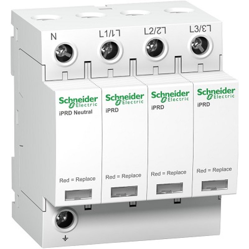 SCHNEIDER ELECTRIC ACTI 9 Ogranicznik przepięć iPRD65r-T2-3N, Typ 2, 3+1-biegunowy, 65kA KOD A9L65601