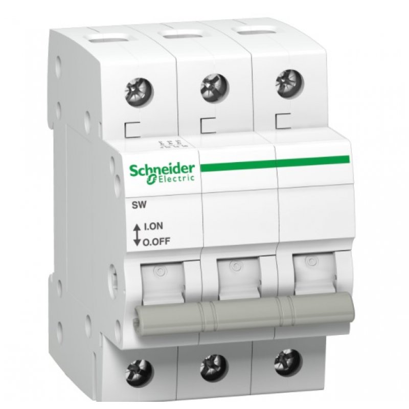 SCHNEIDER ELECTRIC Acti9, Rozłącznik izolacyjny iK60 SW-63-3 63A 3-biegunowy, KOD: A9S62363