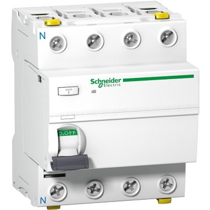 SCHNEIDER ELECTRIC ACTI 9 Wyłącznik różnicowoprądowy typu AC, iID-63-4-30-AC, 63A, 4-biegunowy, 30mA KOD A9Z11463