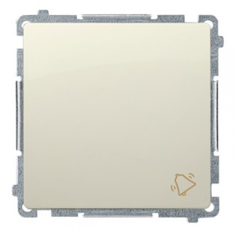 KONTAKT SIMON BASIC Przycisk "Dzwonek", 10AX, beżowy KOD BMD1.01/12