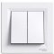 SCHNEIDER ELECTRIC ASFORA Przycisk podwójny kompletny, biały KOD EPH1100121