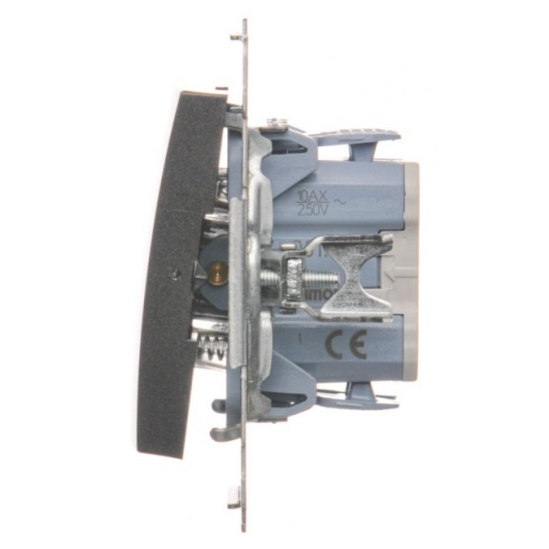 KONTAKT SIMON Simon 54 Przycisk "światło" (moduł), 10AX, szybkozłącza, antracyt, metalizowany KOD DS1.01/48 