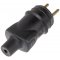 Legrand HELMO Wtyczka gumowa 2P+Z, IP44, zaciski śrubowe, czarna KOD 50114 