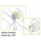 Legrand HELMO Wtyczka 2P+Z, obrotowa, czarna KOD 50173 