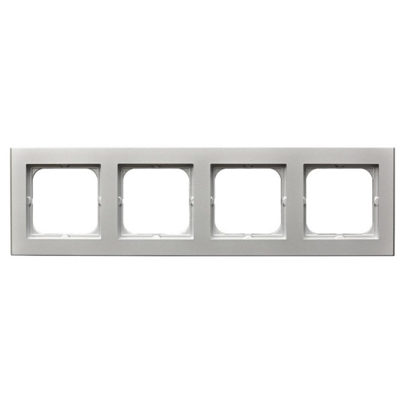 Ospel SONATA Ramka poczwórna, srebro mat KOD R-4R/38