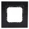 Ospel SONATA Ramka pojedyncza, 4 mm, czarne szkło KOD R-1RGC/32/25
