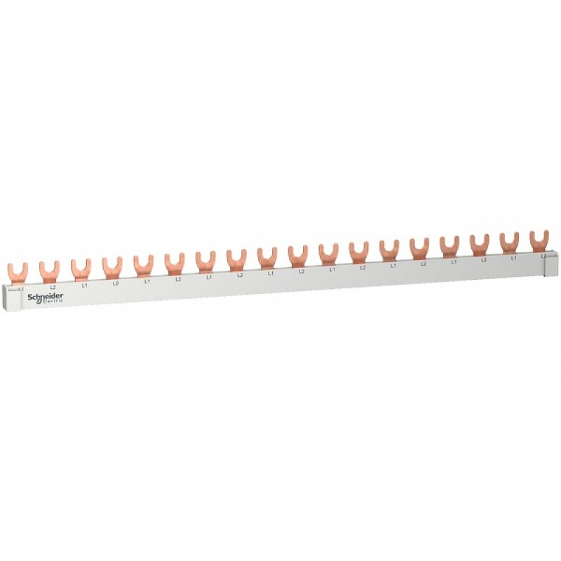 SCHNEIDER ELECTRIC Szyna widełkowa R9XFH118, 63A, 1-biegunowa, 18 modułów KOD R9XFH118