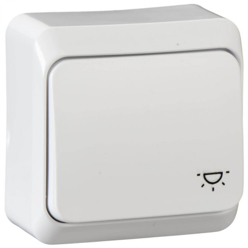 SCHNEIDER ELECTRIC PRIMA Przycisk natynkowy zwierny "światło", biały KOD WDE001013