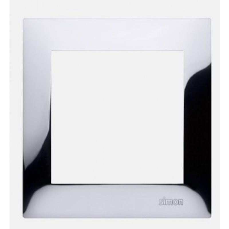 KONTAKT SIMON, Simon 54, Ramka 1-krotna, chrom, METALOWA Kod: DR1/63